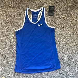 nike dry blue tank top